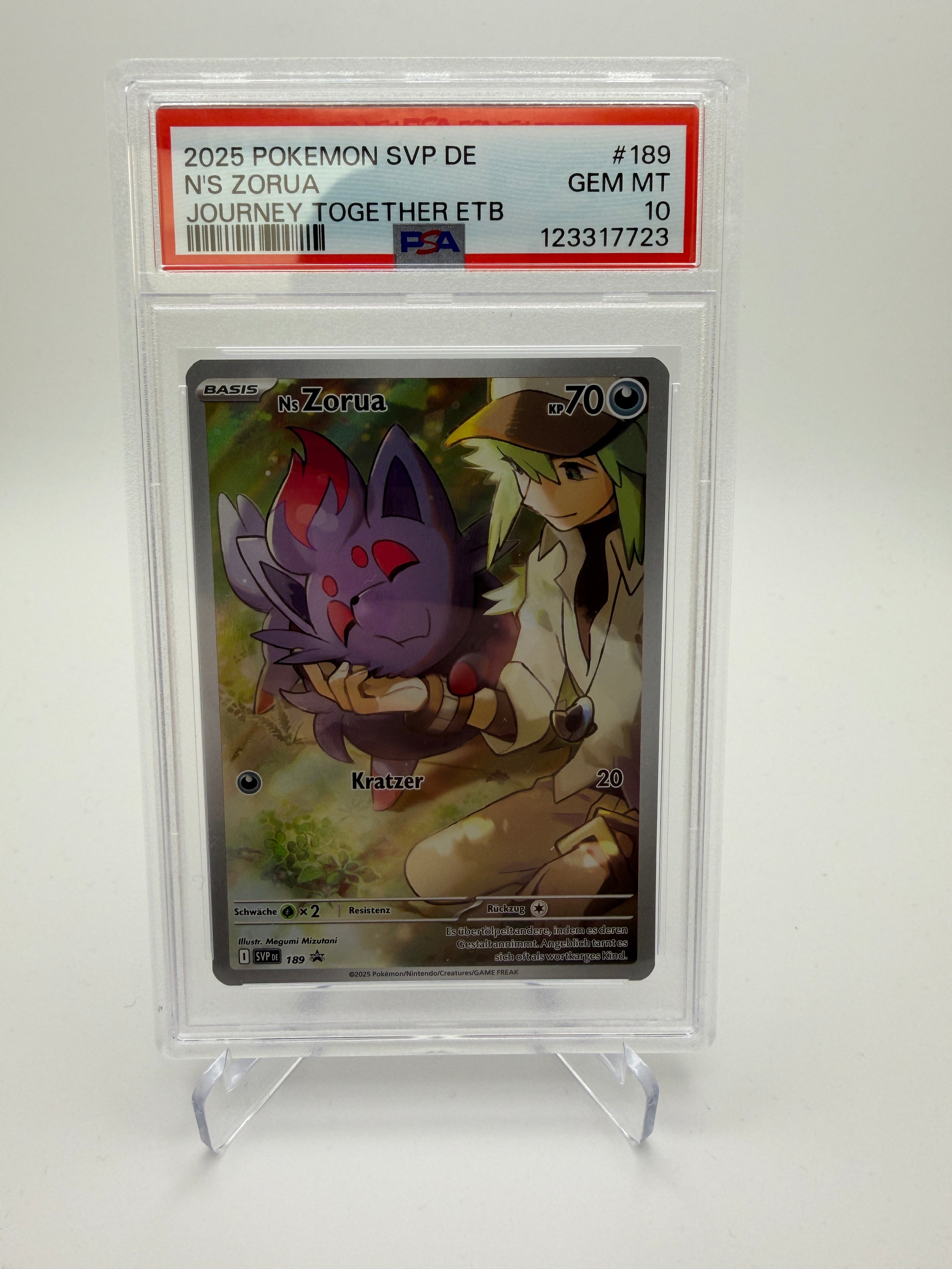 Pokémon - Ns Zorua - SVP #189 (Deutsch) - PSA 10