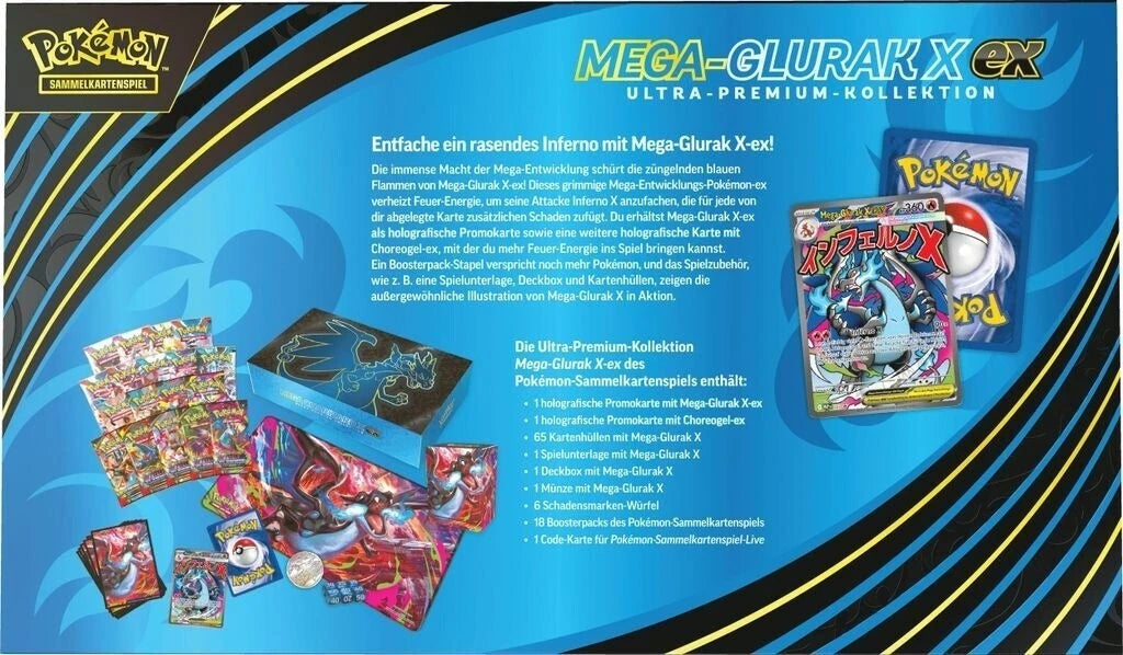 Pokémon - Mega-Glurak X ex - Ultra-Premium-Kollektion - UPK