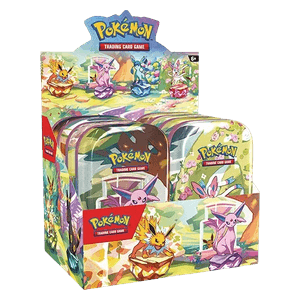 Pokémon - Prismatische Entwicklungen - Mini Tin Display (Deutsch, Neu & OVP)
