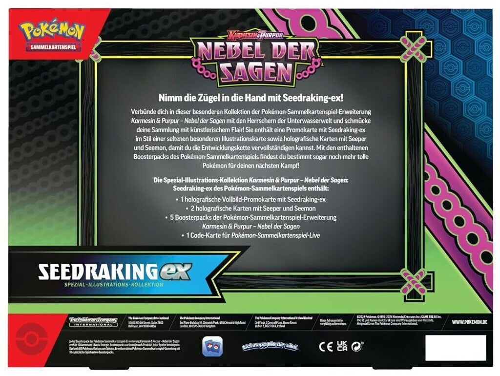 Pokémon - Nebel der Sagen: Seedraking ex - Box Set (Deutsch, Neu & OVP)