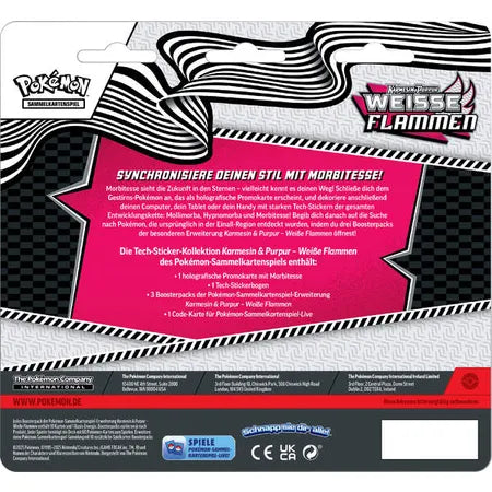Pokémon - Weiße Flammen Tech Sticker Kollektion - 3-Pack Blister (Deutsch, Neu & OVP)